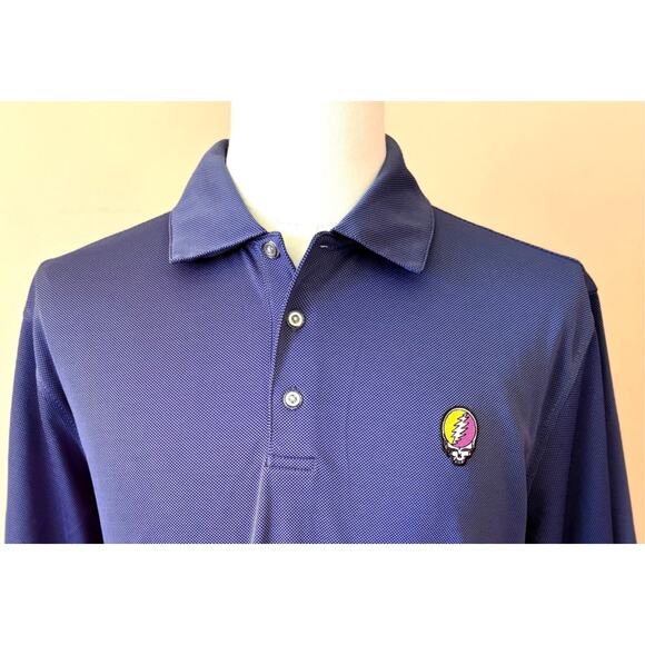 Grateful Dead Steal Your Face Cypress Point Performance Golf Shirt (L) - Picture 5 of 6